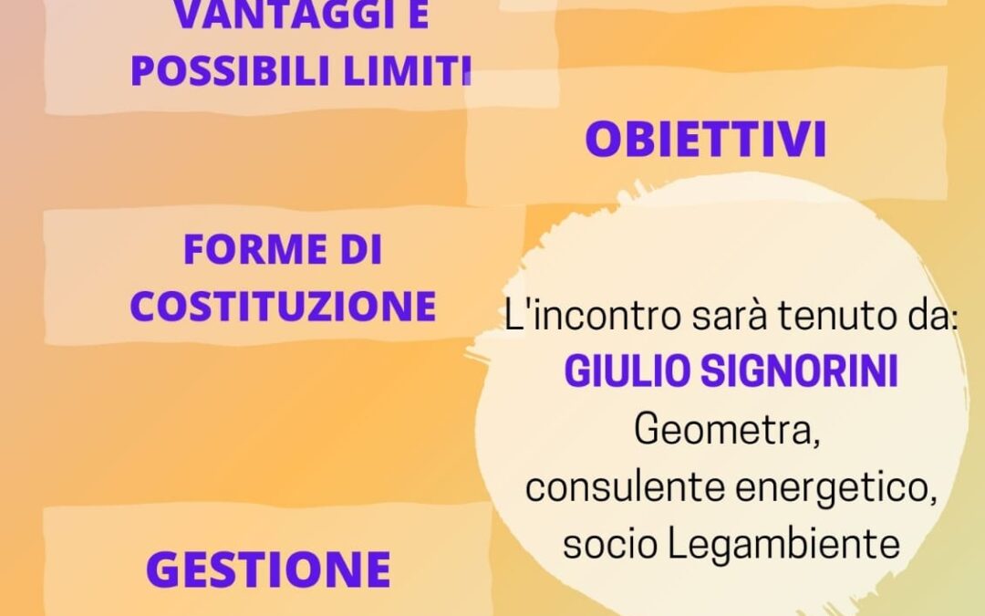 Cos’è una Comunità Energetica